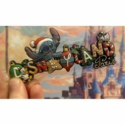 Magnet Stitch Et Son Canard Noël Disneyland Paris
