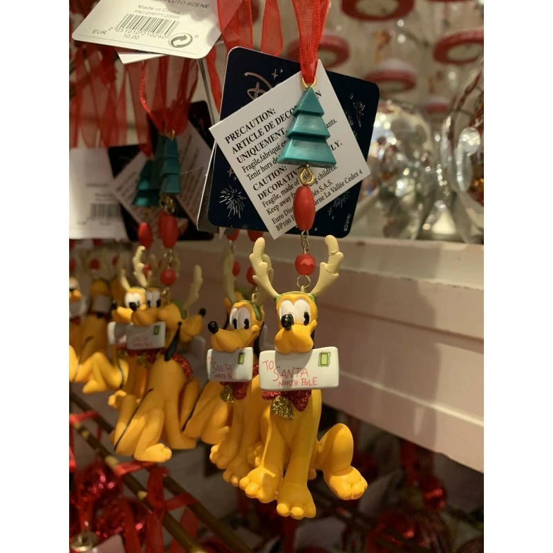 Ornement De Noël Pluto Lettre Au Père Noël Disneyland Paris 3 Ornement De Noël Pluto Lettre Au Père Noël Disneyland Paris