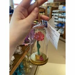 Ornement De Noël Rose éternelle La Belle Et La Belle Lumineuse