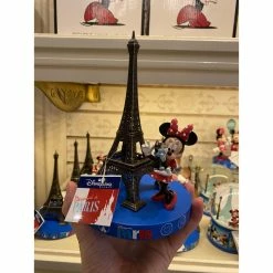 Statuette Minnie Et Figaro Tour Eiffel Paris Disneyland Paris